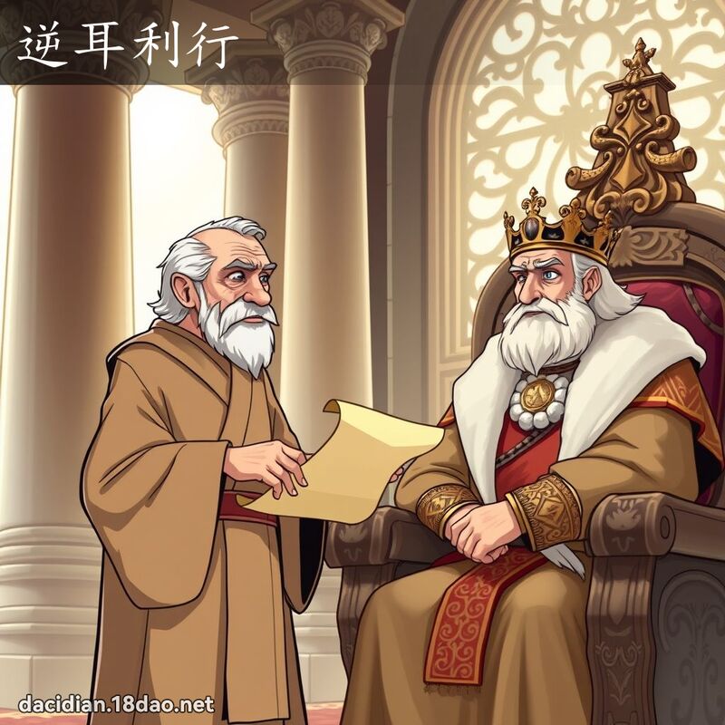 逆耳利行 - 国语大辞典配图