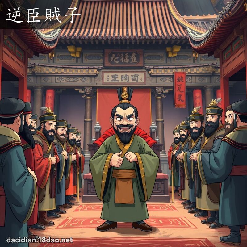 逆臣賊子 - 國語大辭典配圖