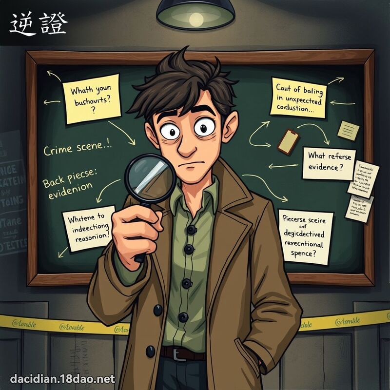 逆證 - 國語大辭典配圖