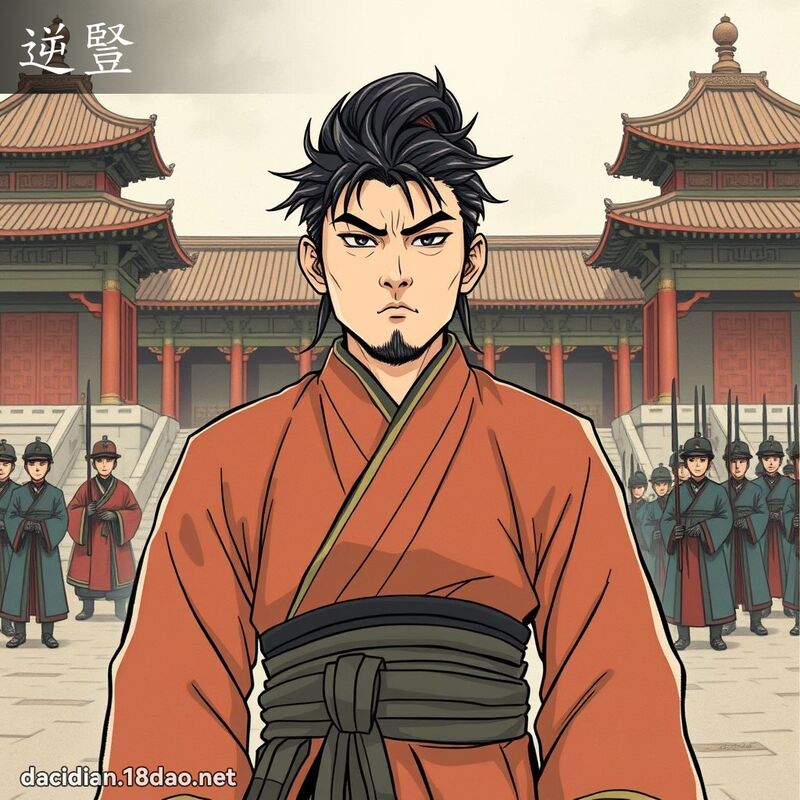 逆竖 - 国语大辞典配图
