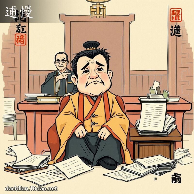逋慢 - 国语大辞典配图