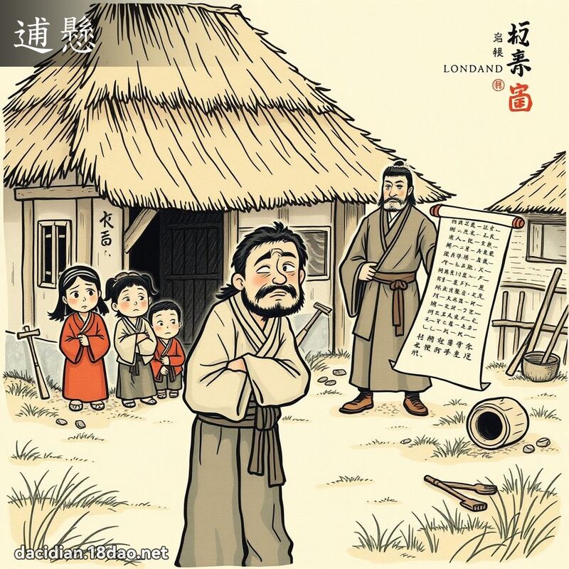 逋懸 - 國語大辭典配圖