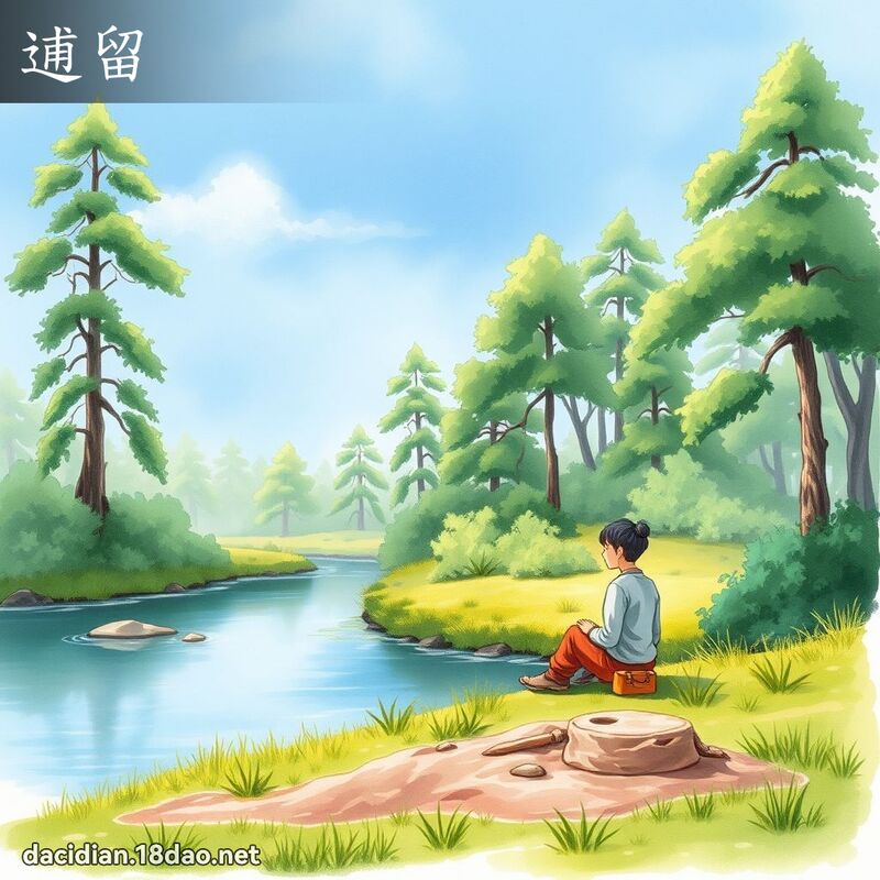 逋留 - 國語大辭典配圖