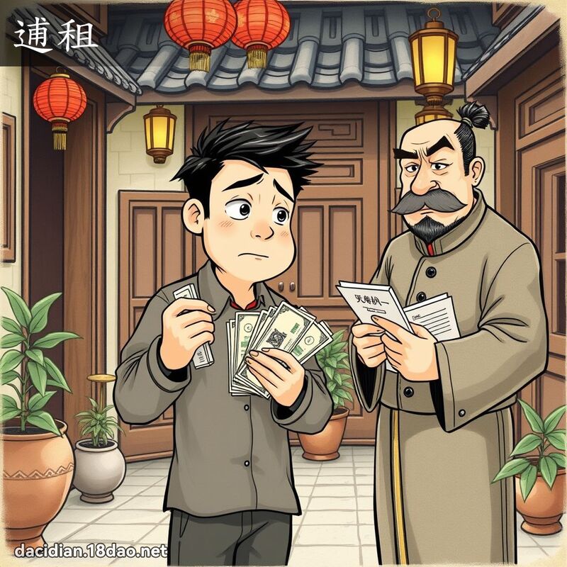 逋租 - 国语大辞典配图