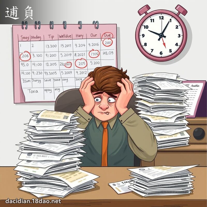逋負 - 國語大辭典配圖