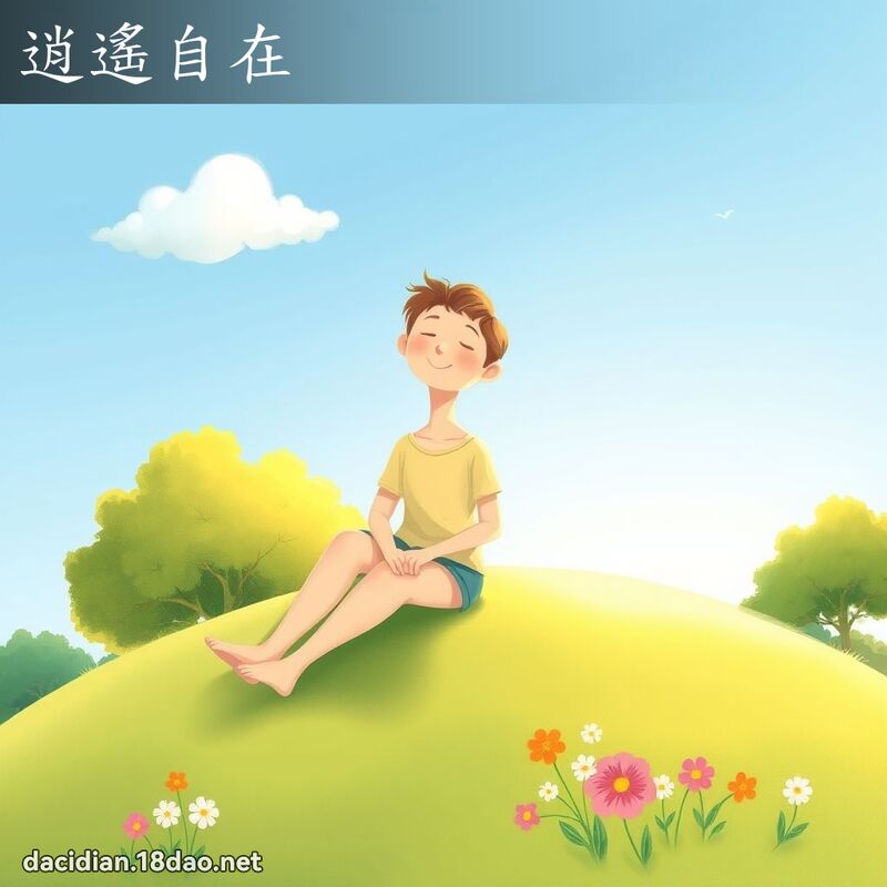 逍遙自在 - 國語大辭典配圖