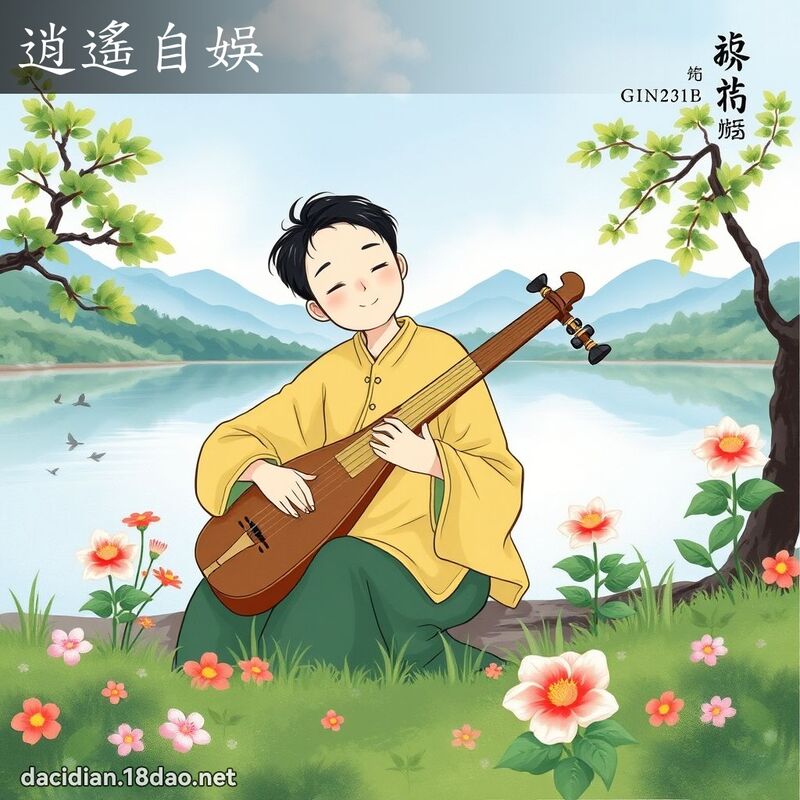 逍遙自娛 - 國語大辭典配圖