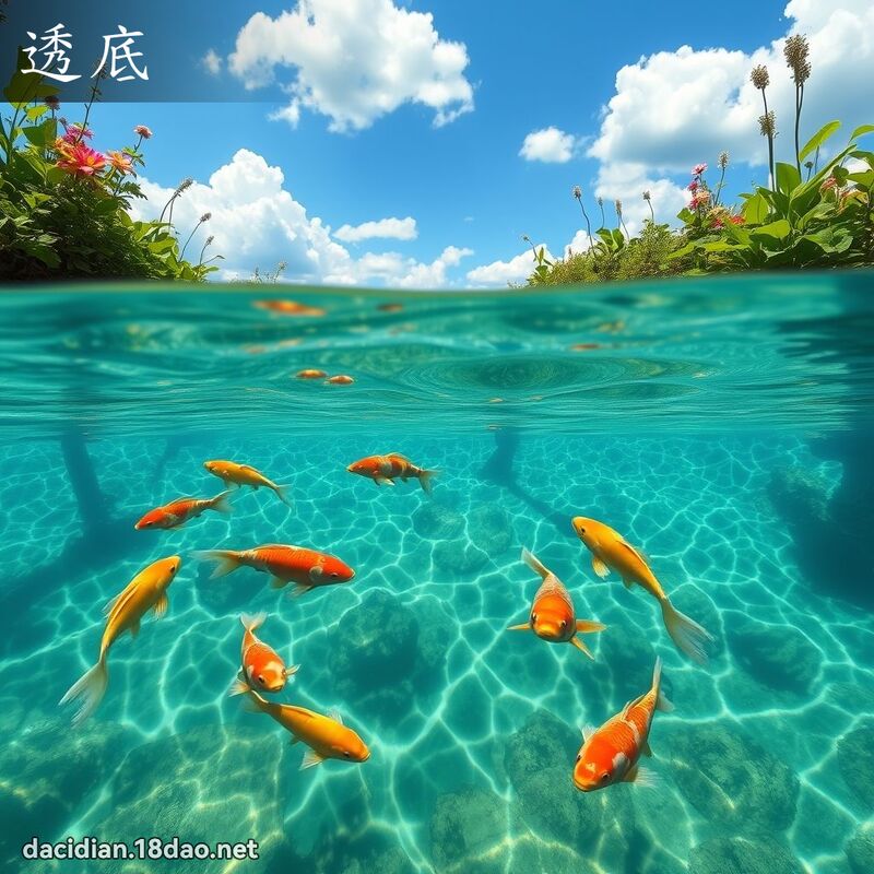 透底 - 国语大辞典配图