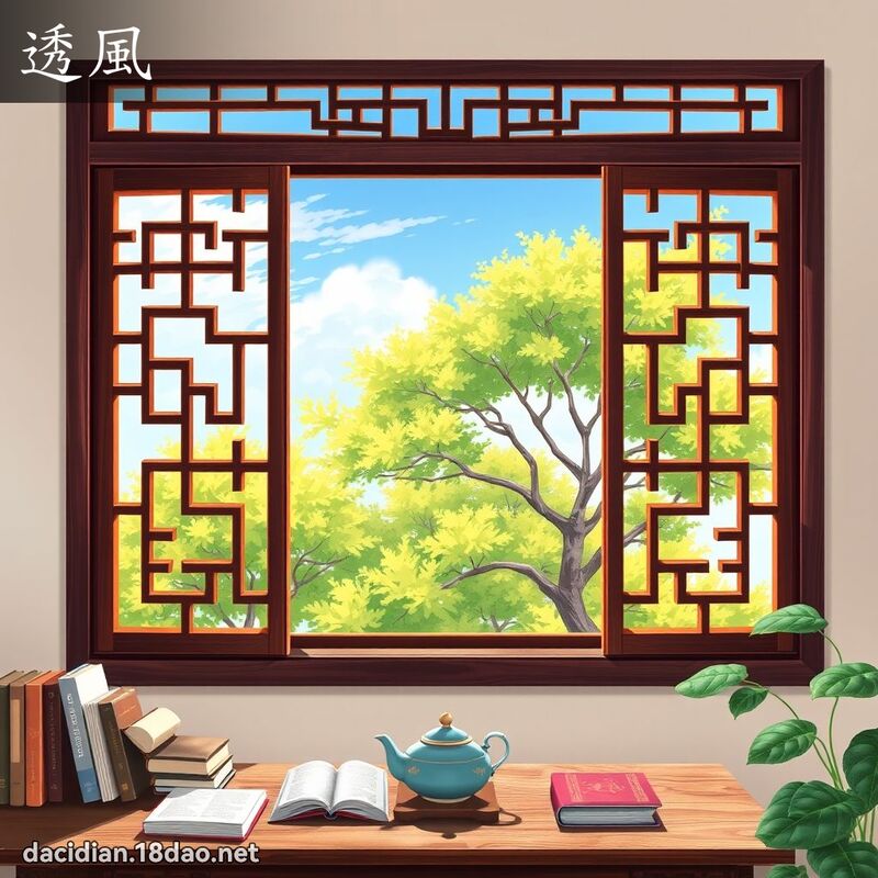 透风 - 国语大辞典配图