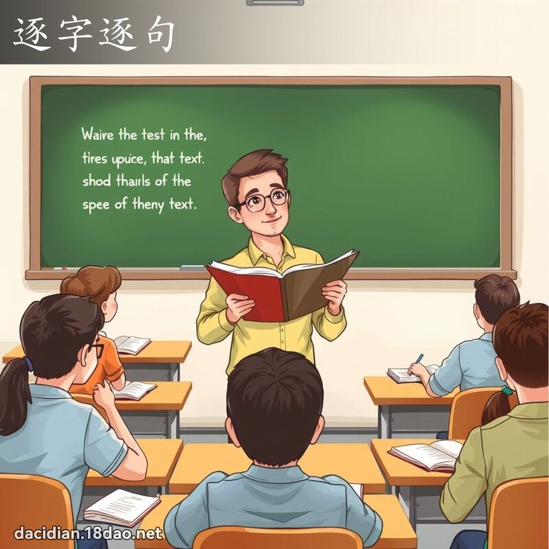 逐字逐句 - 国语大辞典配图