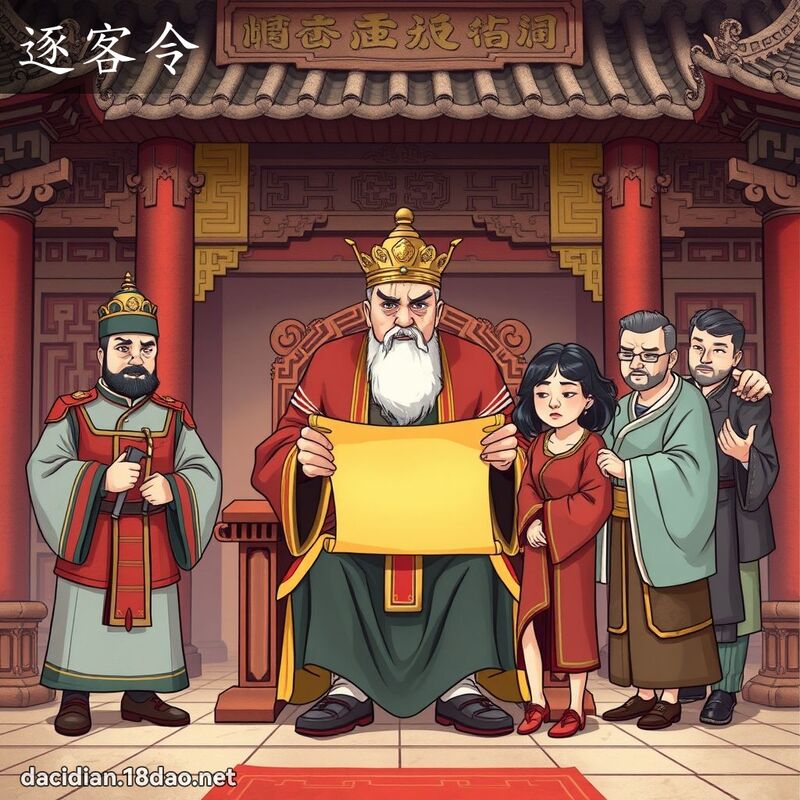逐客令 - 国语大辞典配图