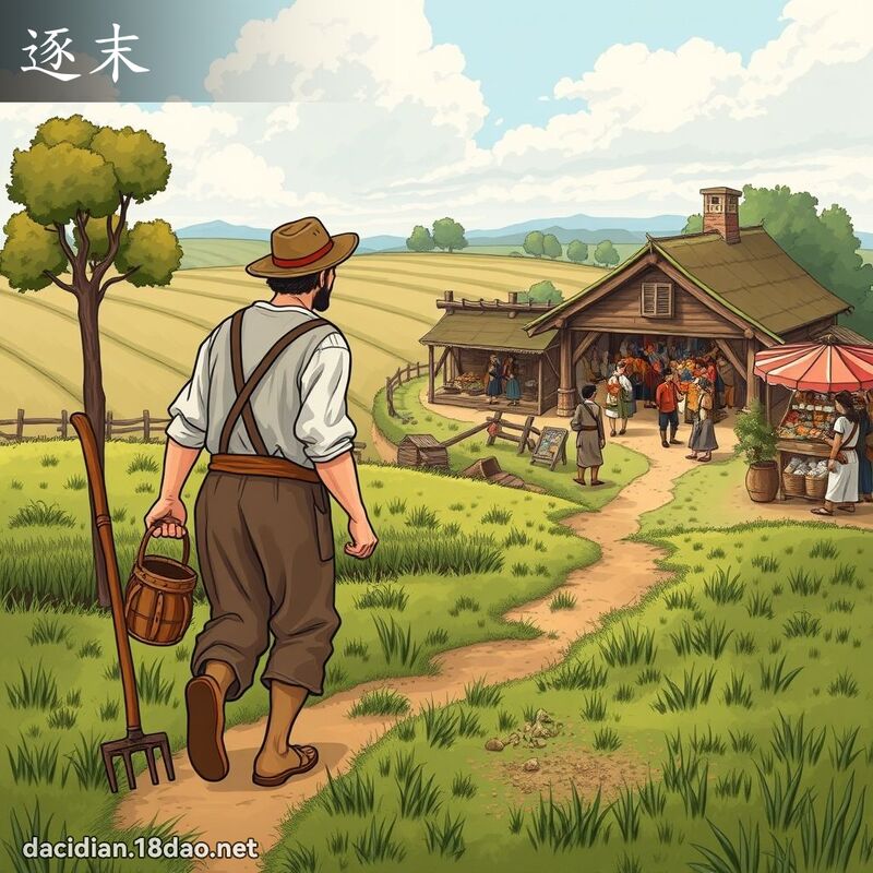 逐末 - 国语大辞典配图