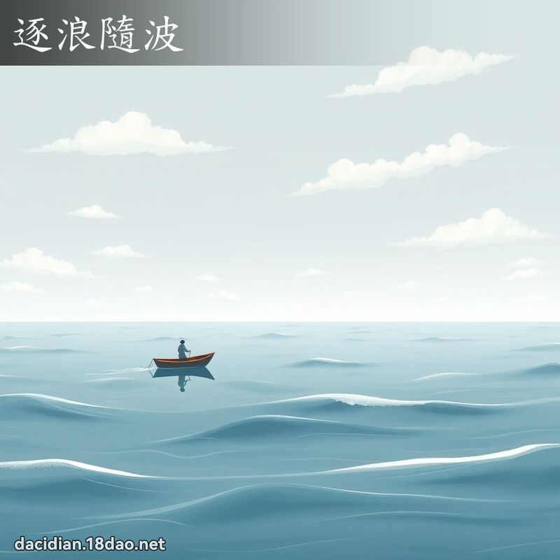 逐浪隨波 - 國語大辭典配圖