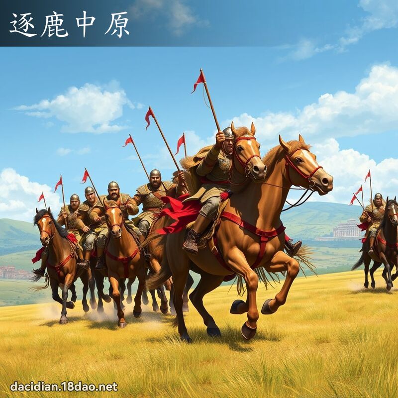 逐鹿中原 - 国语大辞典配图