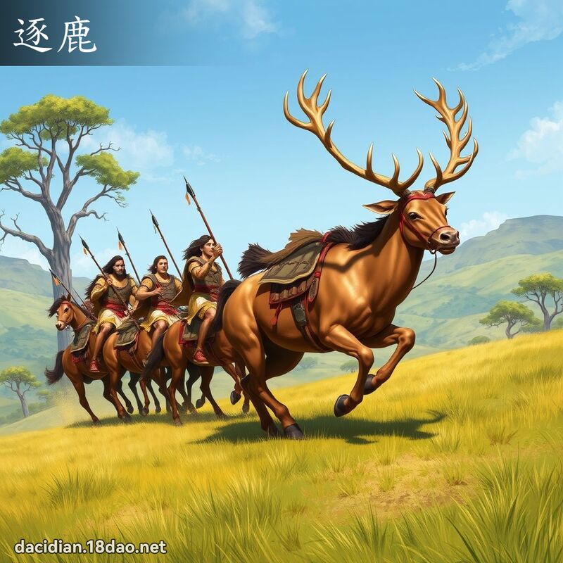 逐鹿 - 國語大辭典配圖