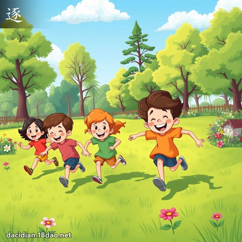 逐 - 國語大辭典配圖