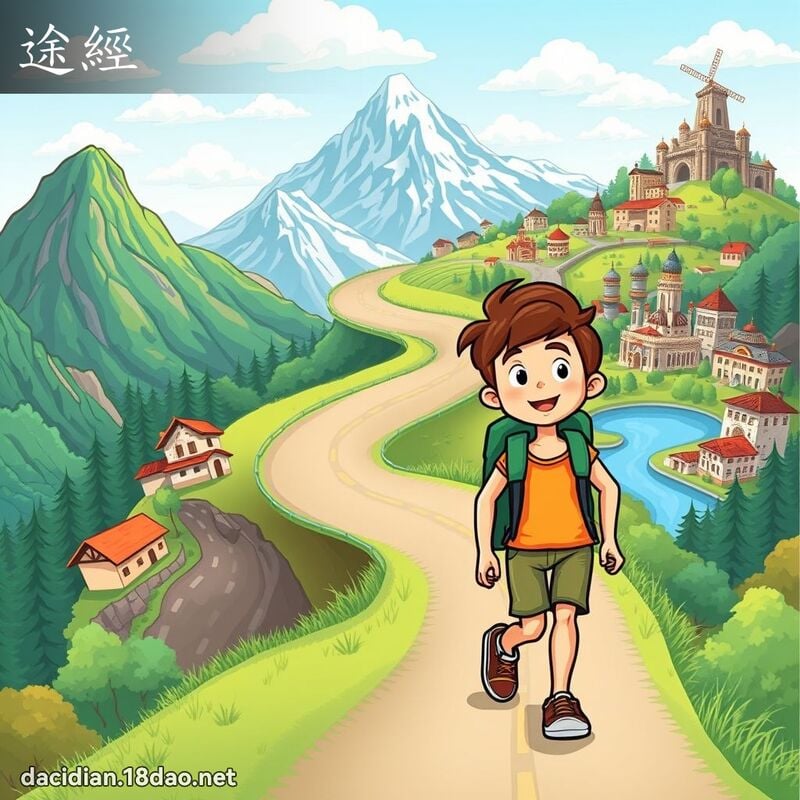 途经 - 国语大辞典配图