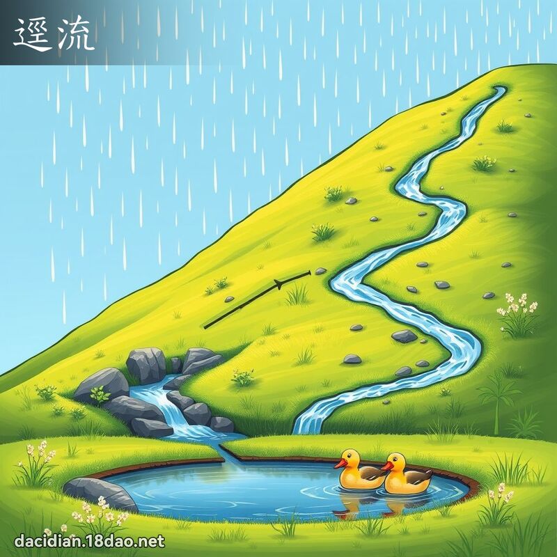 逕流 - 國語大辭典配圖