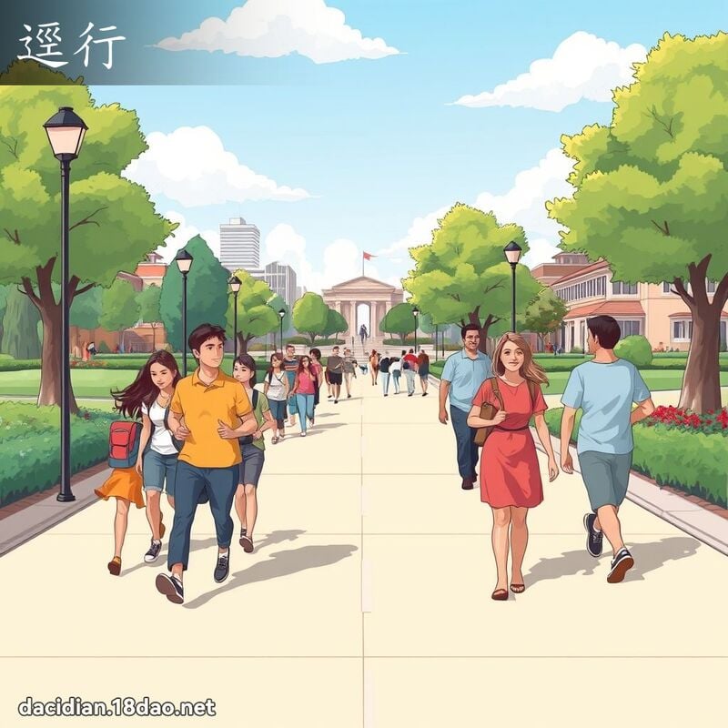 逕行 - 國語大辭典配圖