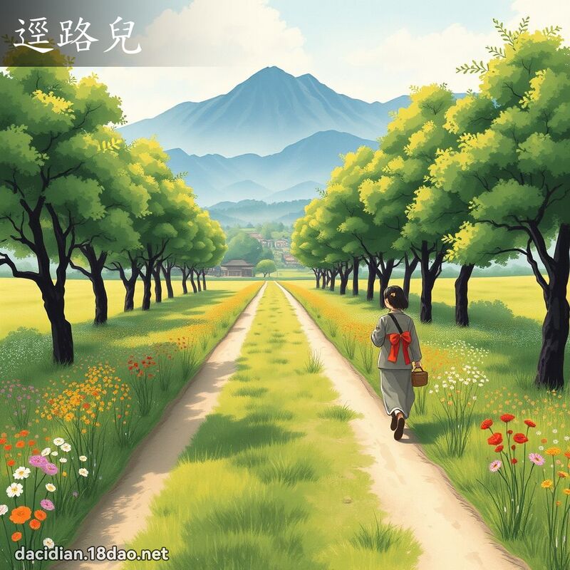 逕路兒 - 國語大辭典配圖