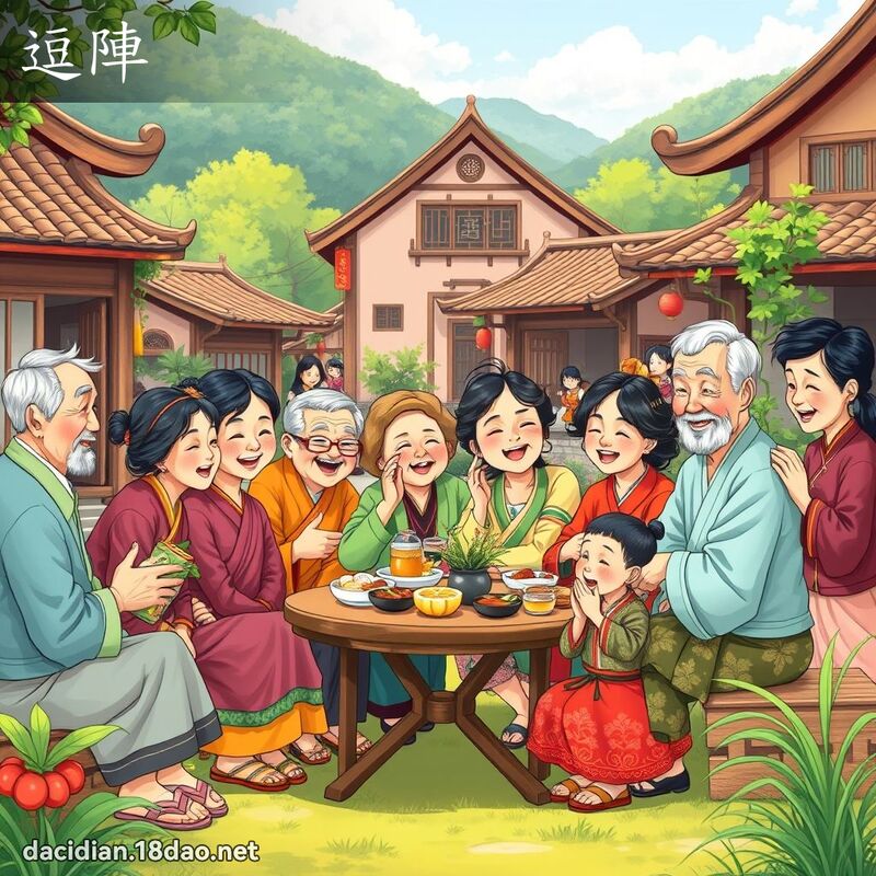 逗陣 - 國語大辭典配圖