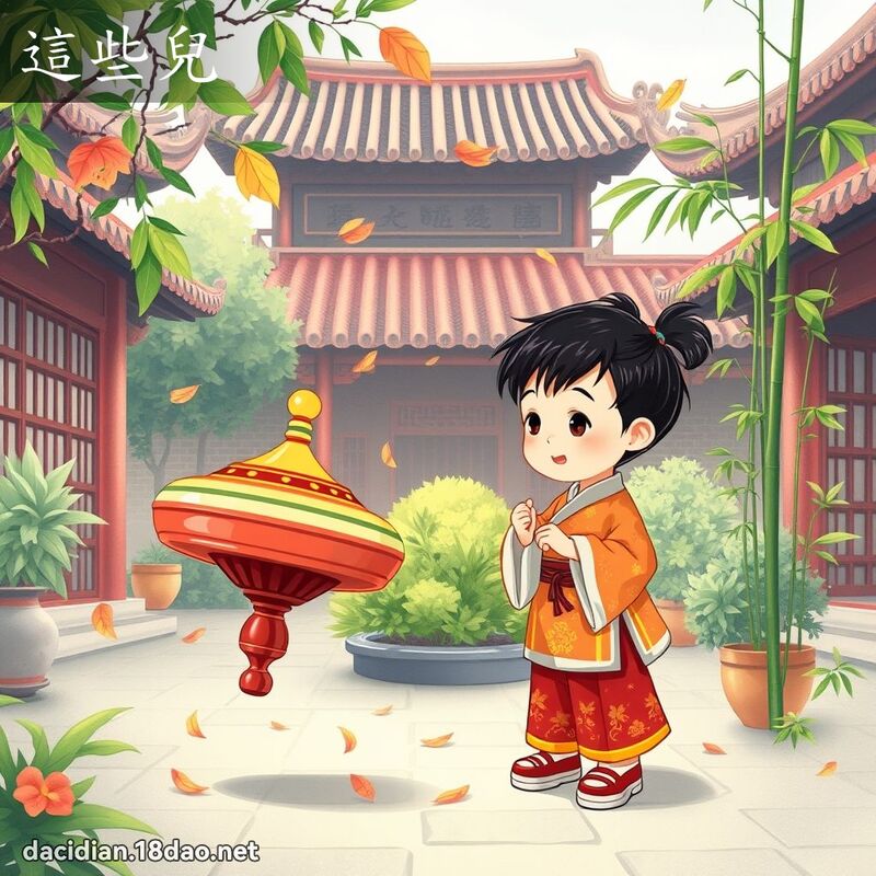 这些儿 - 国语大辞典配图