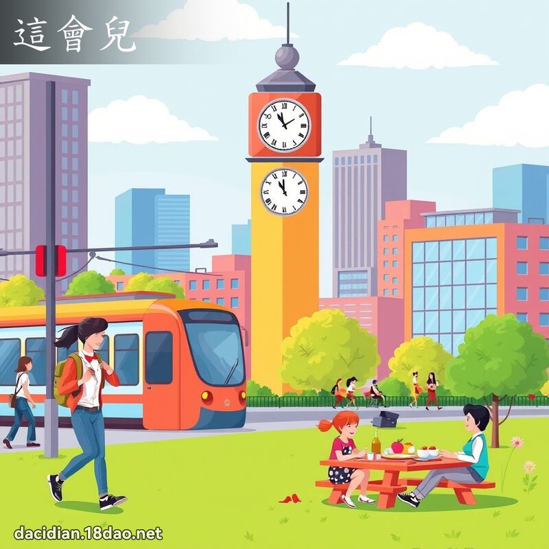 這會兒 - 國語大辭典配圖