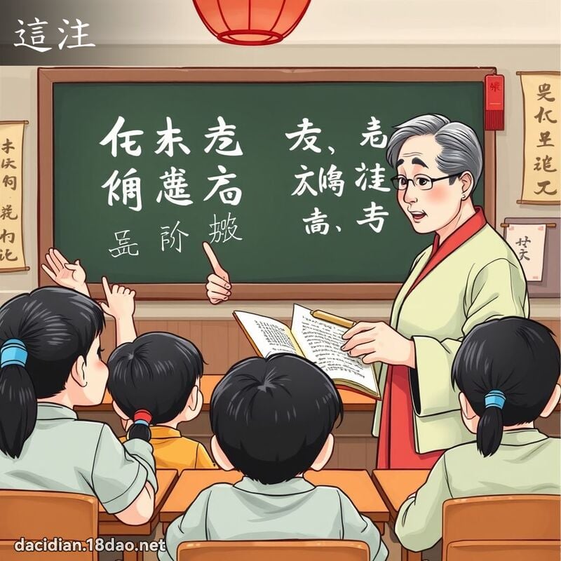 这注 - 国语大辞典配图