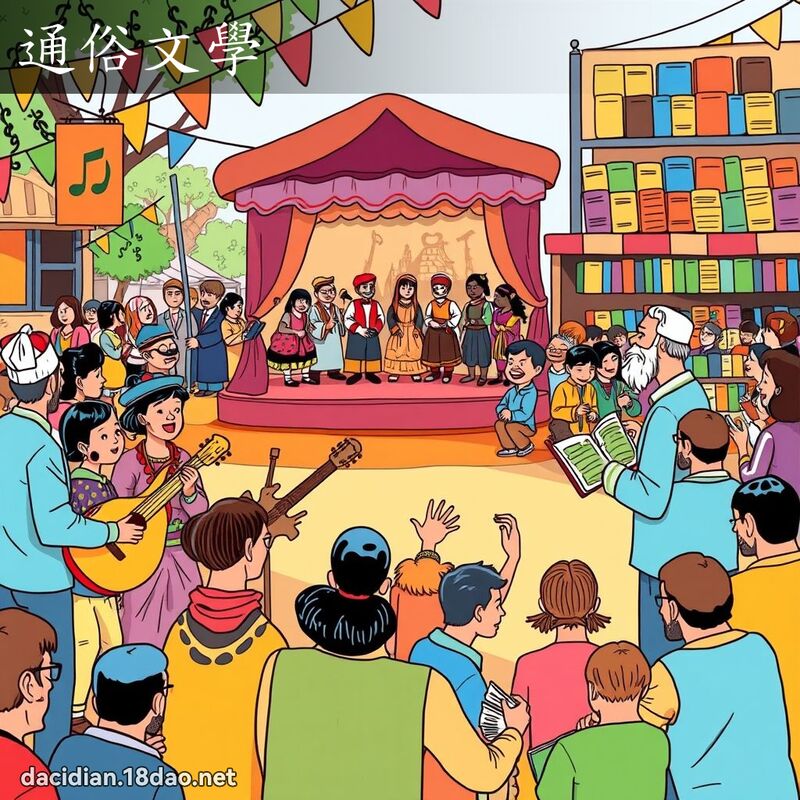 通俗文學 - 國語大辭典配圖