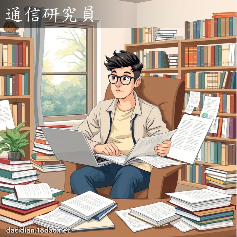 通信研究员 - 国语大辞典配图