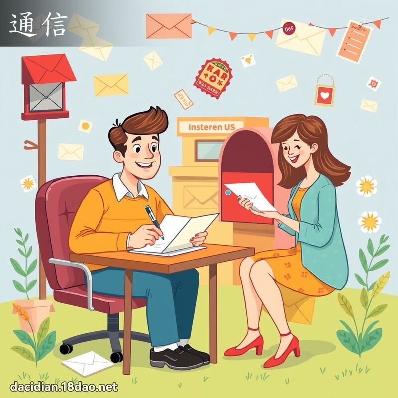 通信 - 国语大辞典配图