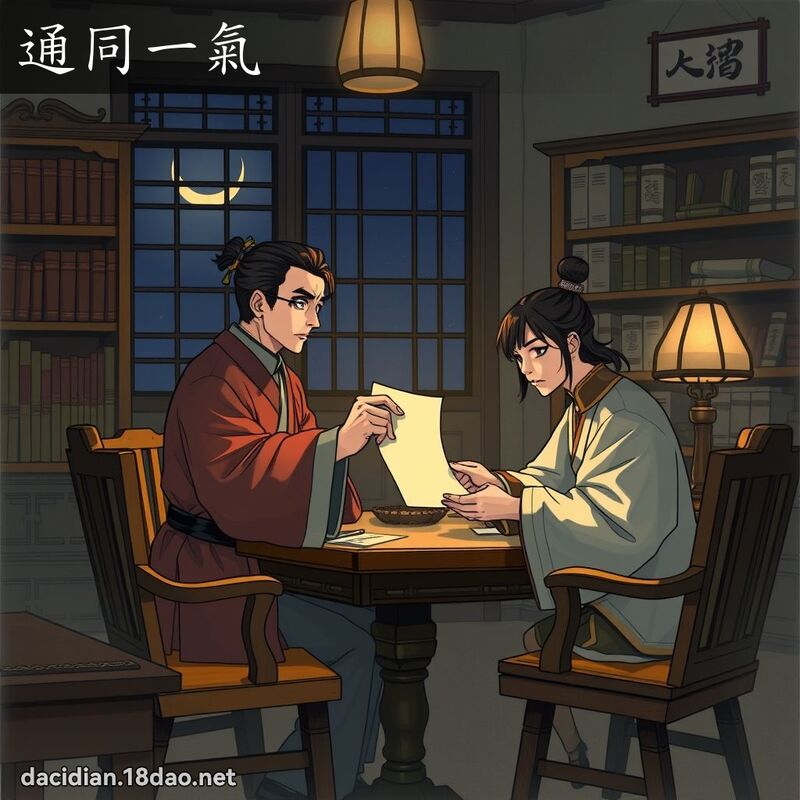 通同一气 - 国语大辞典配图