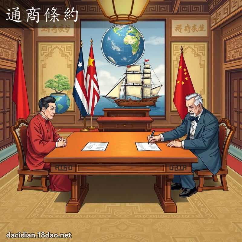 通商條約 - 國語大辭典配圖