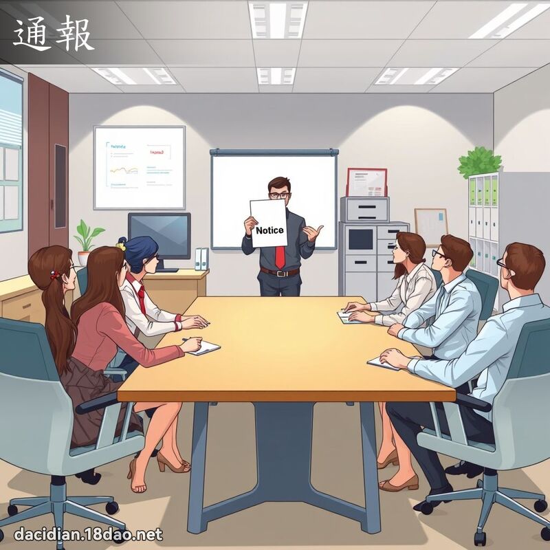 通報 - 國語大辭典配圖