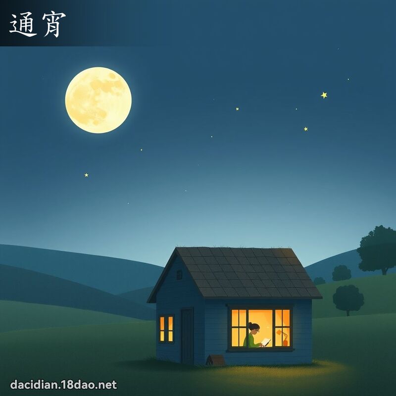通宵 - 国语大辞典配图