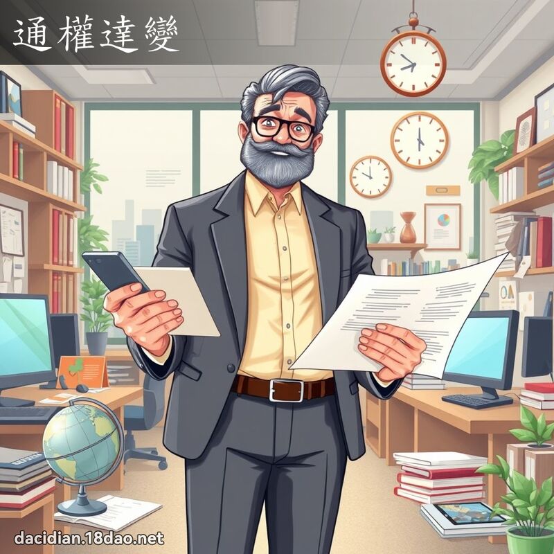 通權達變 - 國語大辭典配圖