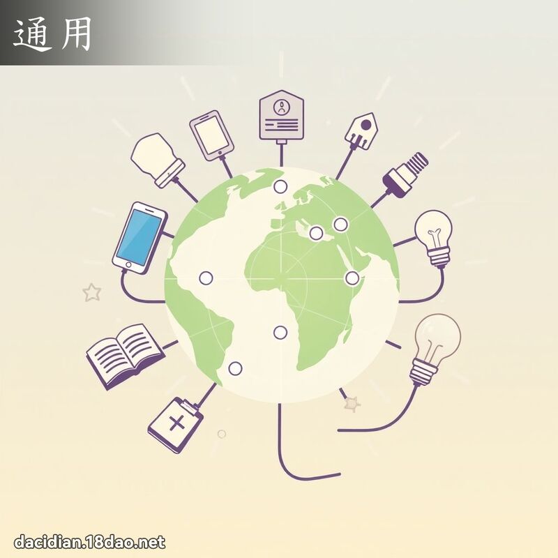 通用 - 国语大辞典配图
