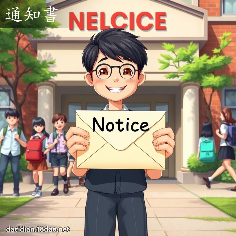通知书 - 国语大辞典配图