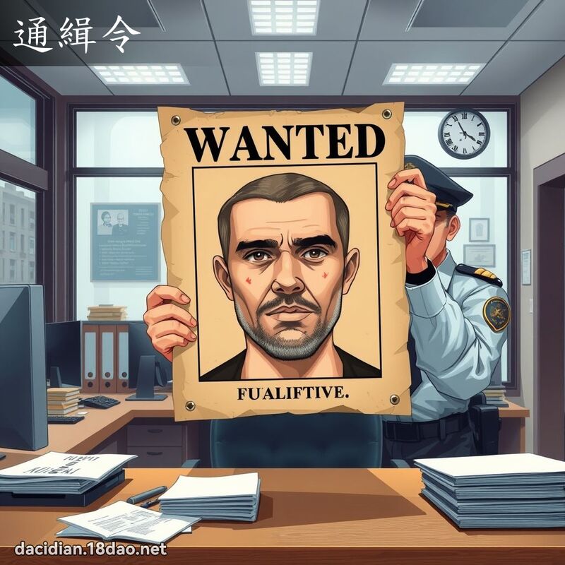 通缉令 - 国语大辞典配图