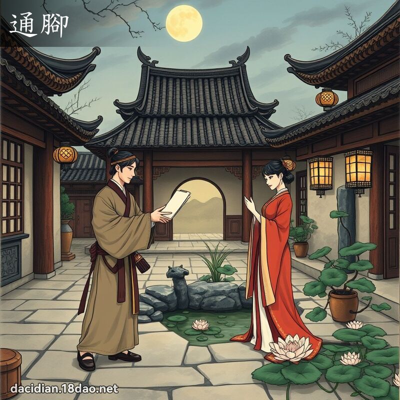 通腳 - 國語大辭典配圖