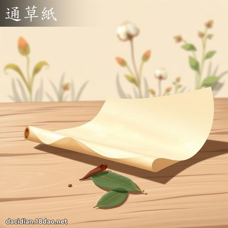 通草纸 - 国语大辞典配图