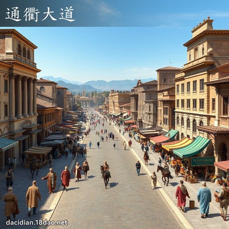 通衢大道 - 國語大辭典配圖