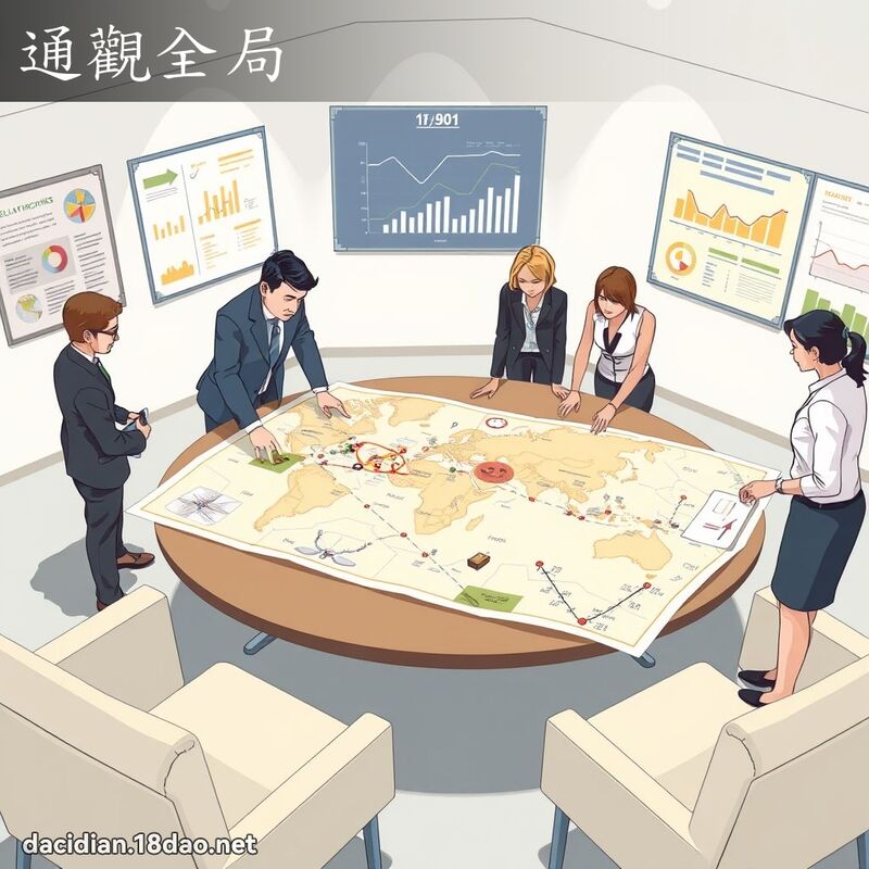 通觀全局 - 國語大辭典配圖