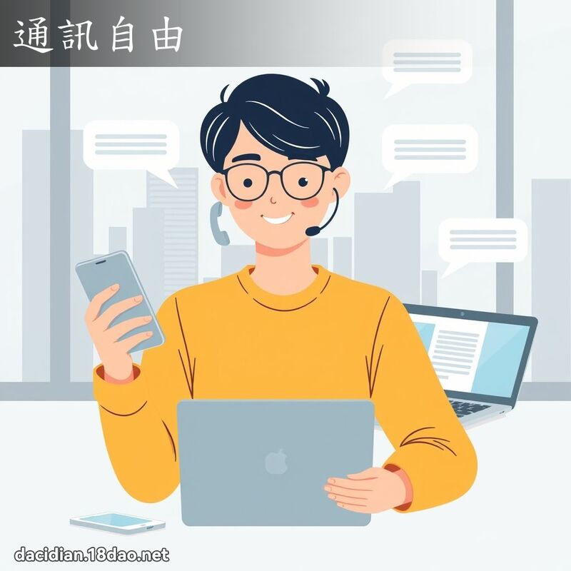 通讯自由 - 国语大辞典配图