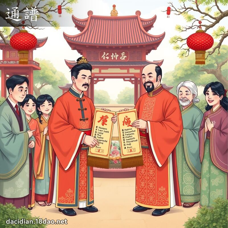 通譜 - 國語大辭典配圖