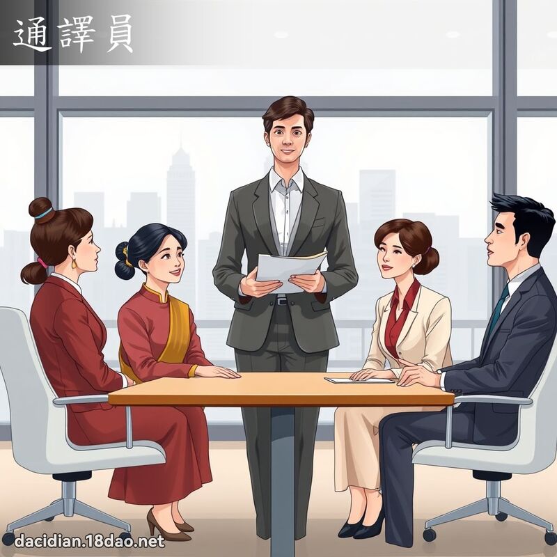 通譯員 - 國語大辭典配圖