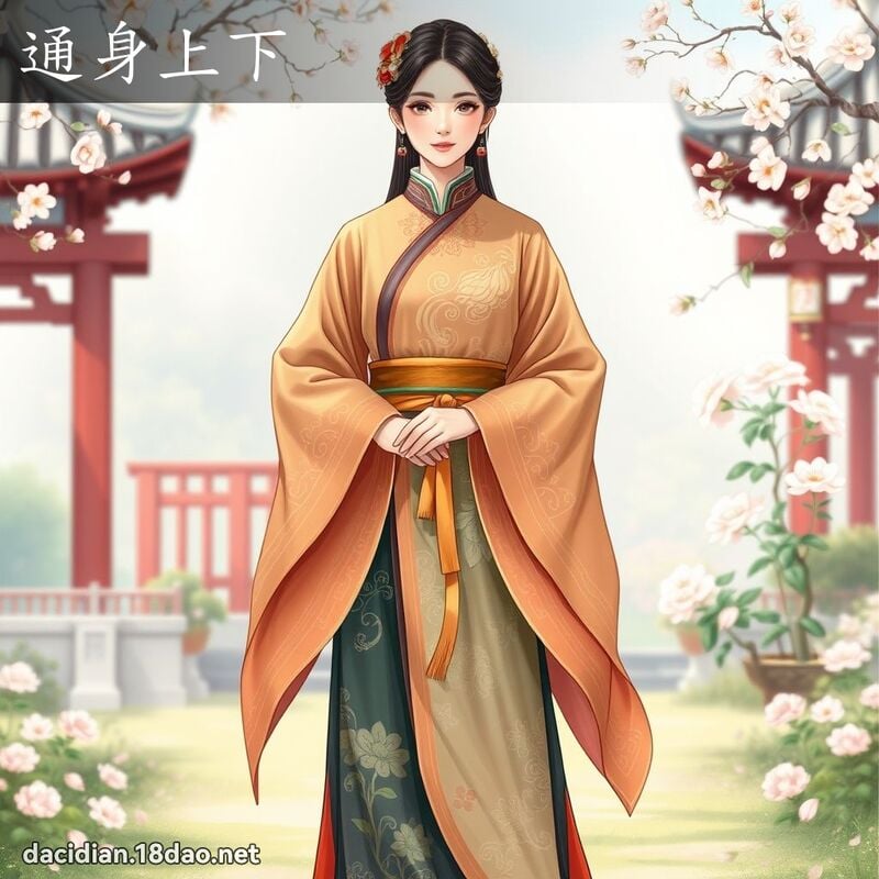通身上下 - 國語大辭典配圖