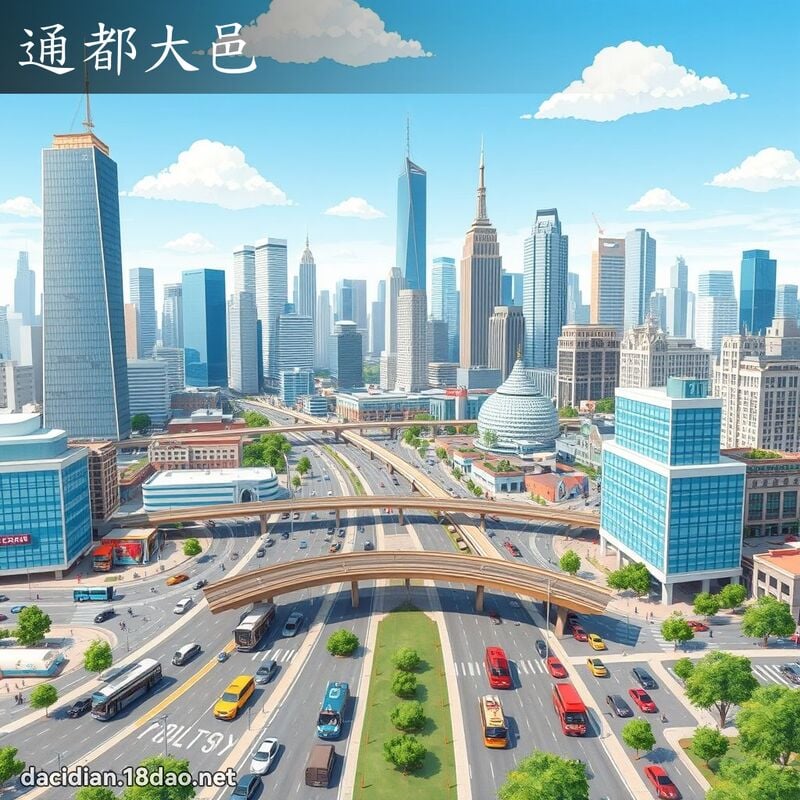 通都大邑 - 國語大辭典配圖