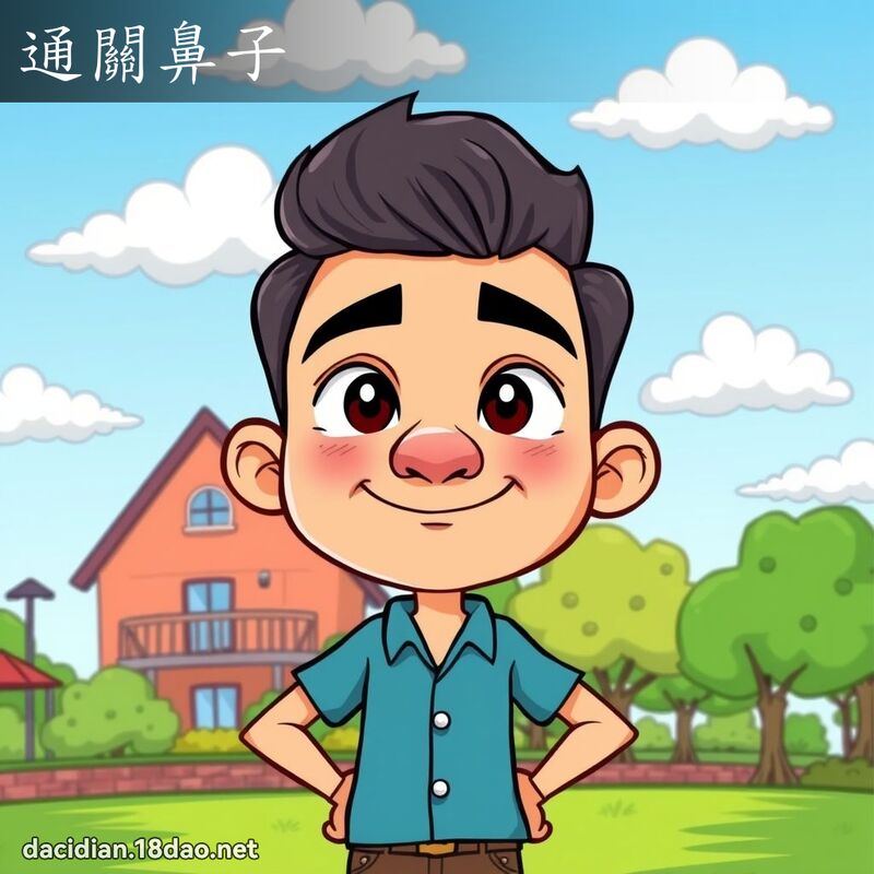 通關鼻子 - 國語大辭典配圖