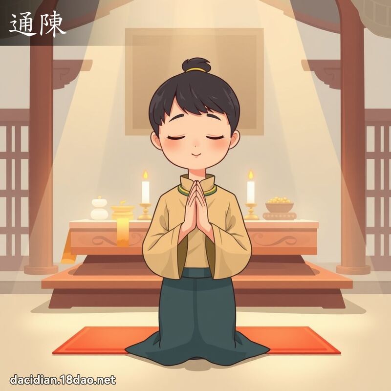 通陳 - 國語大辭典配圖